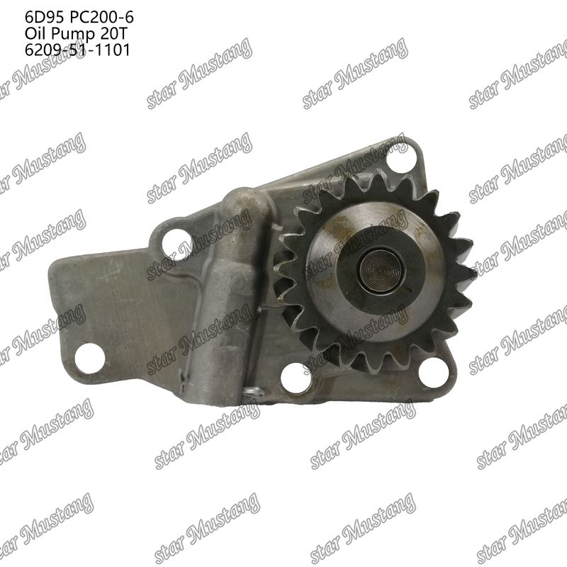مضخة زيت 6D95 PC200-6 20T 6209-51-1101 لقطع غيار محرك كوماتسو
