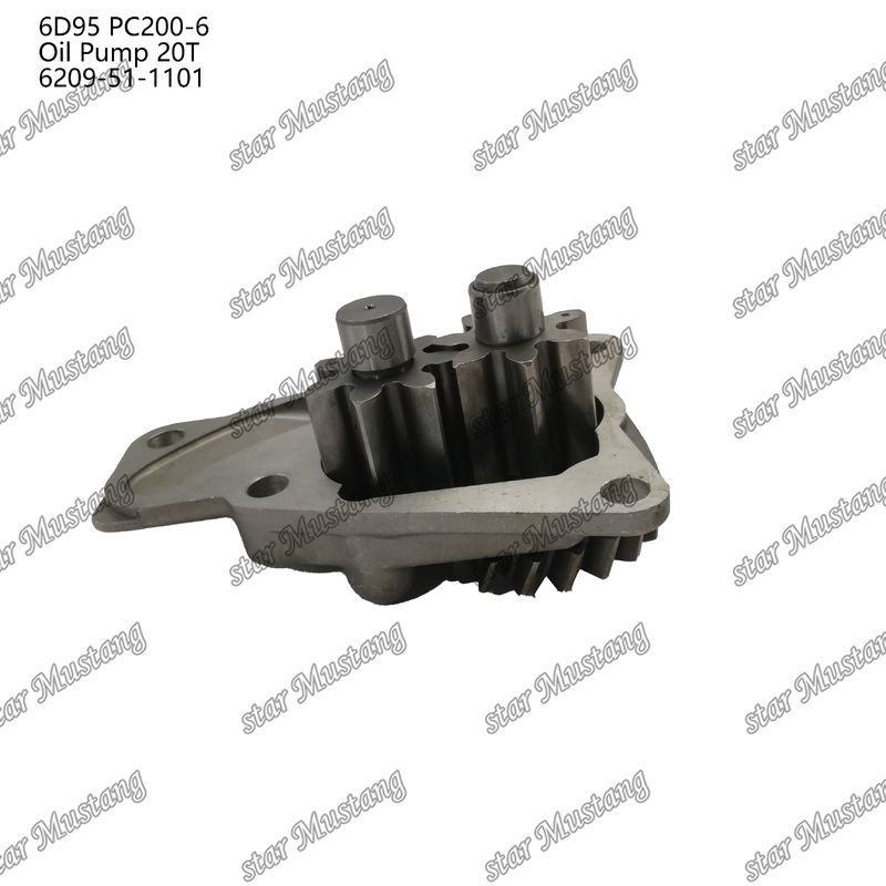 مضخة زيت 6D95 PC200-6 20T 6209-51-1101 لقطع غيار محرك كوماتسو