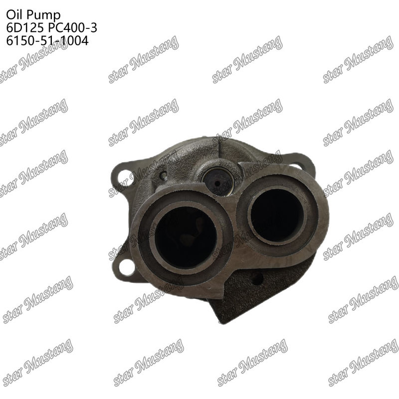 مضخة زيت 6D125 PC400-3 مسطحة 6150-51-1004 لقطع غيار محرك كوماتسو