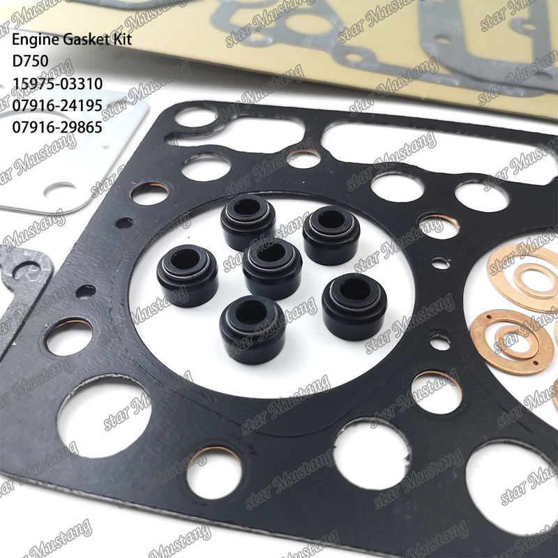 D750 مجموعة الصمامات الكاملة الصمامات الرأس 15975-03310 العلوية 07916-24195 السفلية 07916-29865 مناسبة لـ Kubota