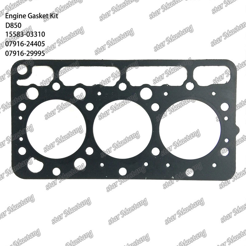 D850 مجموعة الصمامات الكاملة الصمامات الرأس 15583-03310 العلوية 07916-24405 السفلية 07916-29995 مناسبة لـ Kubota