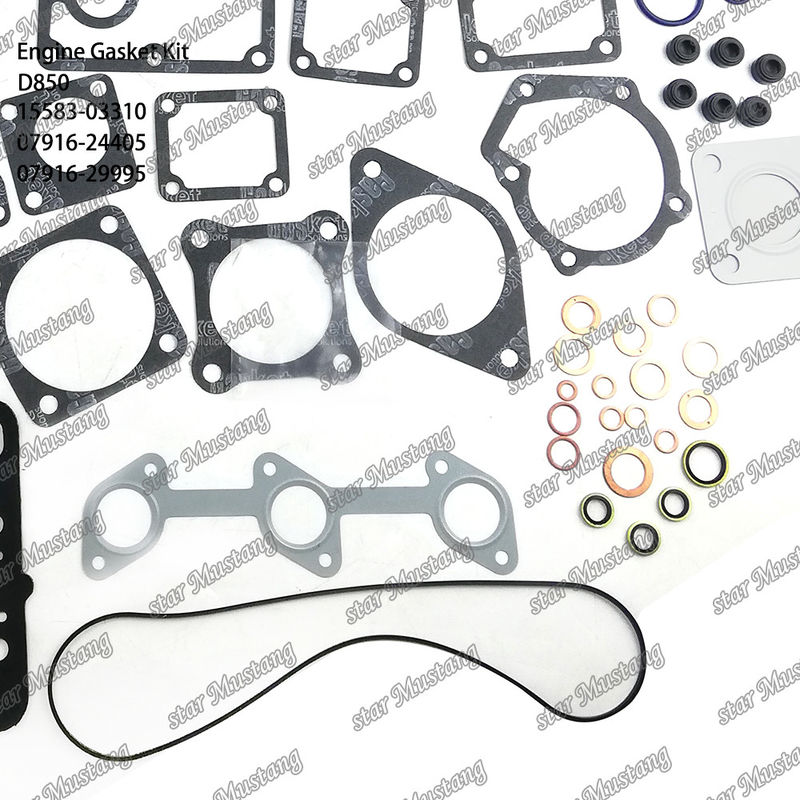 D850 مجموعة الصمامات الكاملة الصمامات الرأس 15583-03310 العلوية 07916-24405 السفلية 07916-29995 مناسبة لـ Kubota