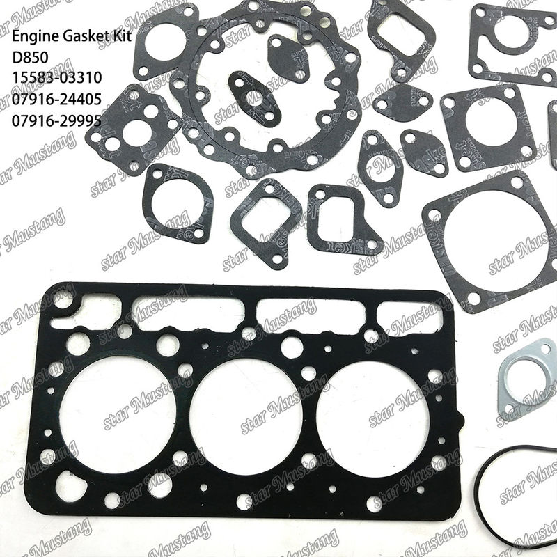 D850 مجموعة الصمامات الكاملة الصمامات الرأس 15583-03310 العلوية 07916-24405 السفلية 07916-29995 مناسبة لـ Kubota
