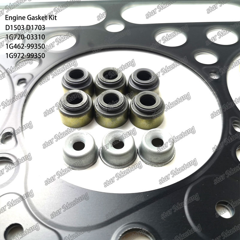 D1503 D1703 مجموعة المسمار الكاملة المعدن 1G720-03310 1G462-99350 1G972-99350 مناسبة لـ Kubota
