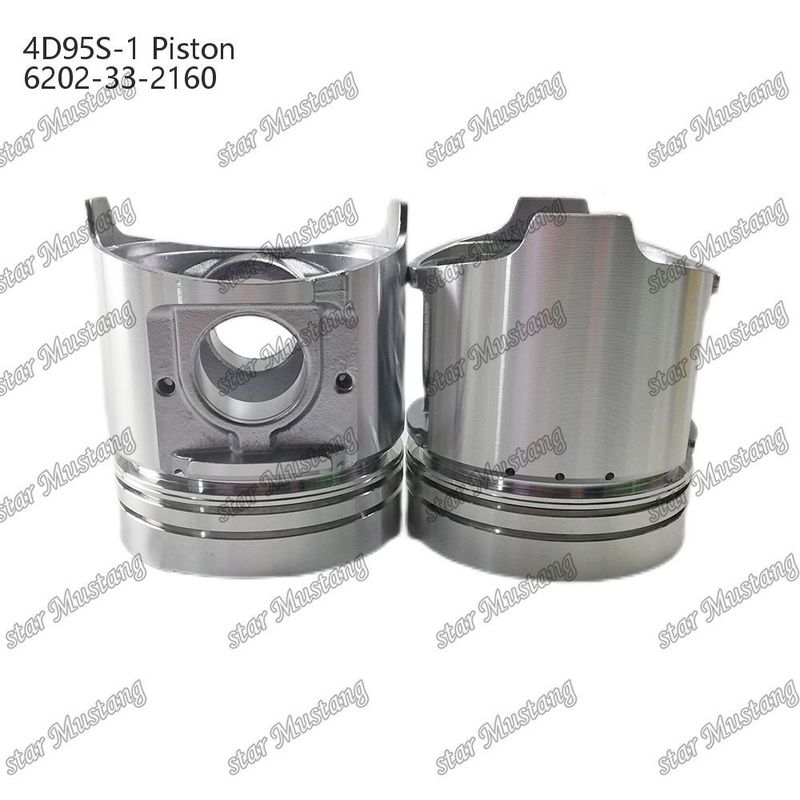البستون 4D95S-1 104mm عالية مستديرة أسفل 51mm غرفة الاحتراق 6202-33-2160 لقطاع قطع الغيار Kumatsu المحرك