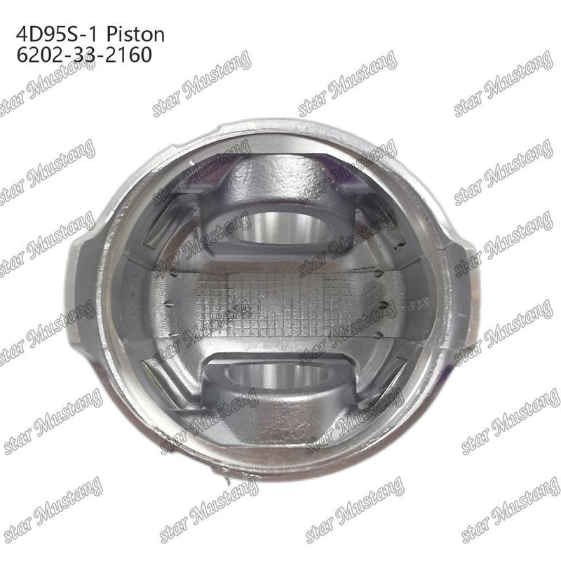 البستون 4D95S-1 104mm عالية مستديرة أسفل 51mm غرفة الاحتراق 6202-33-2160 لقطاع قطع الغيار Kumatsu المحرك