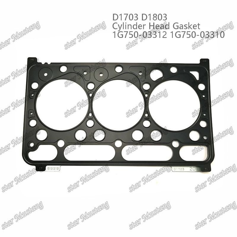 D1703 D1803 غسيل رأس الاسطوانة المعدن 1.20mm 1G750-03312 1G750-03310 مناسب لمحرك Kubota