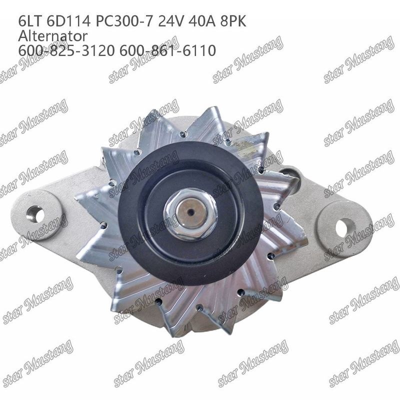 المحول 6LT 6D114 PC300-7 24V 40A 8PK 600-825-3120 600-861-6110