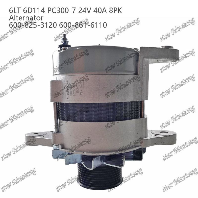 المحول 6LT 6D114 PC300-7 24V 40A 8PK 600-825-3120 600-861-6110
