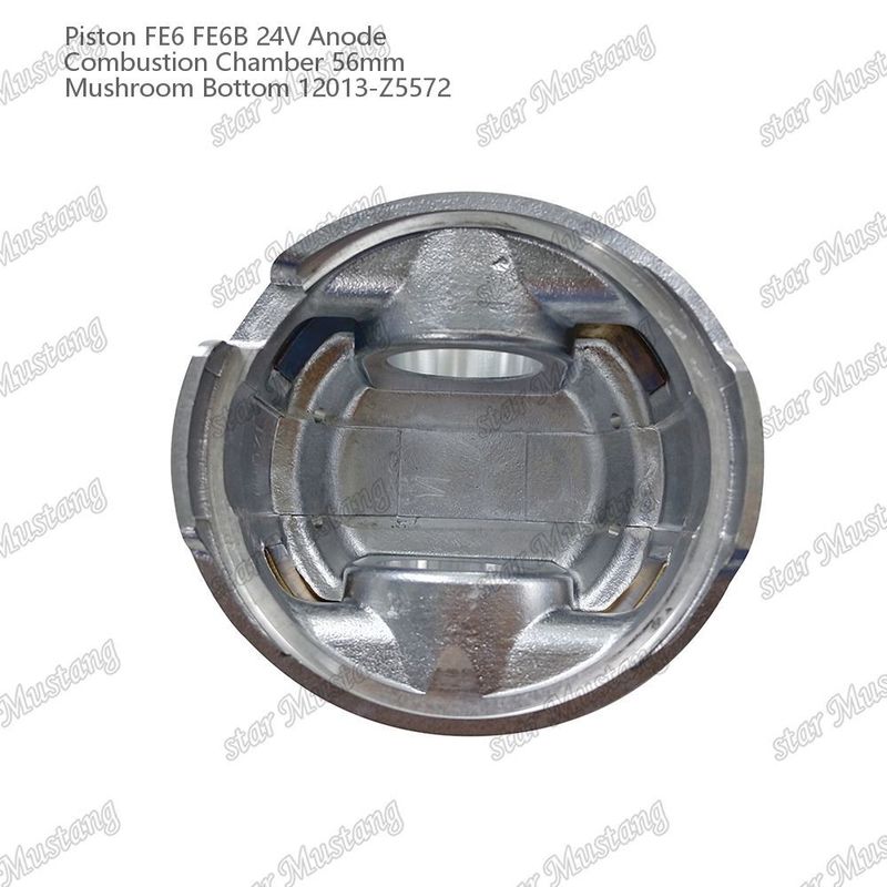 المكبس FE6 FE6B 24V غرفة الاحتراق 56mm الفطر الجزء السفلي الأنون 12013-Z5572 لجزء احتياطي من محرك نيسان