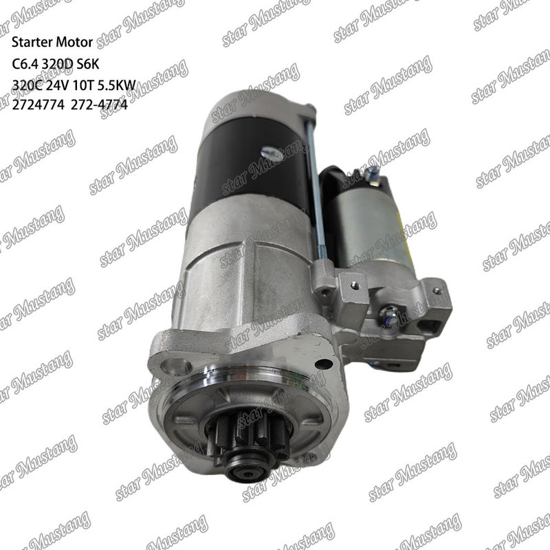 محرك بداية المحرك C6.4 320D S6K 320C 24V 10T 5.5KW 2724774 272-4774 لأجزاء احتياطية محرك كاتربيلر