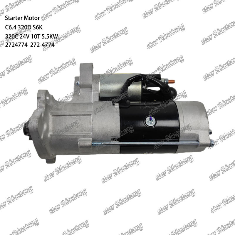 محرك بداية المحرك C6.4 320D S6K 320C 24V 10T 5.5KW 2724774 272-4774 لأجزاء احتياطية محرك كاتربيلر