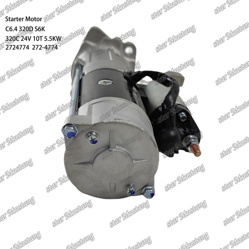 محرك بداية المحرك C6.4 320D S6K 320C 24V 10T 5.5KW 2724774 272-4774 لأجزاء احتياطية محرك كاتربيلر