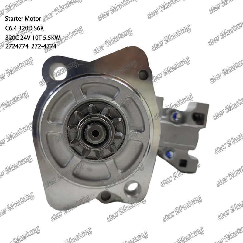 محرك بداية المحرك C6.4 320D S6K 320C 24V 10T 5.5KW 2724774 272-4774 لأجزاء احتياطية محرك كاتربيلر