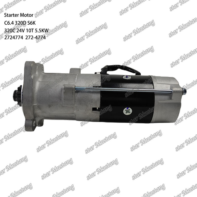 محرك بداية المحرك C6.4 320D S6K 320C 24V 10T 5.5KW 2724774 272-4774 لأجزاء احتياطية محرك كاتربيلر