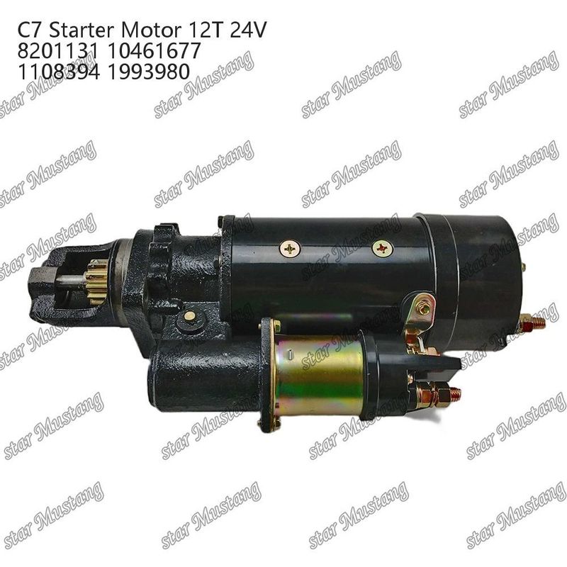 محرك بدء المحرك C7 12T 24V 8201131 10461677 1108394 1993980 لأجزاء احتياطية محرك Caterpillar