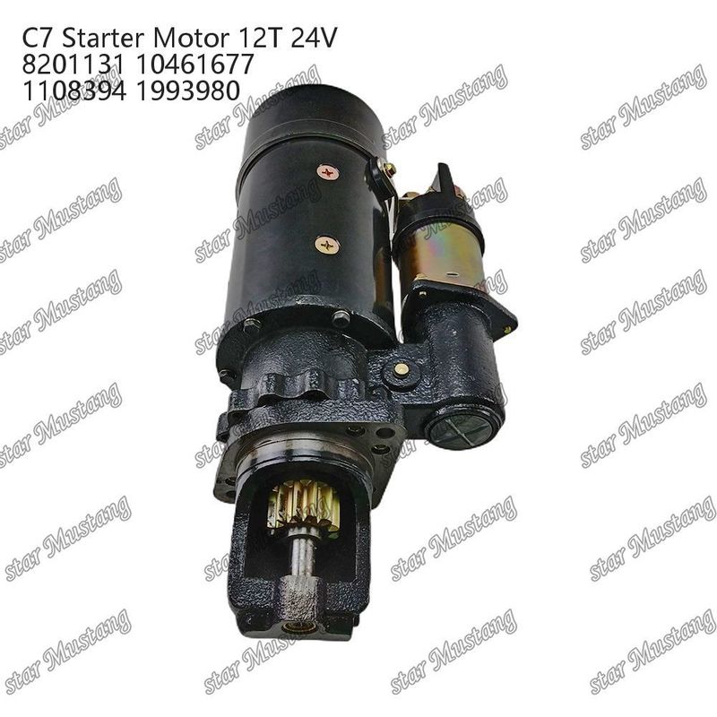 محرك بدء المحرك C7 12T 24V 8201131 10461677 1108394 1993980 لأجزاء احتياطية محرك Caterpillar