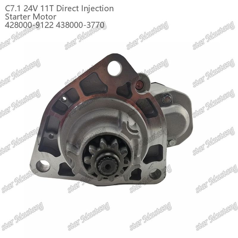 محرك بداية المحرك C7.1 DI نوع 24V 11T 428000-9122 438000-3770 لأجزاء احتياطية محرك Caterpillar
