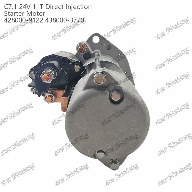 محرك بداية المحرك C7.1 DI نوع 24V 11T 428000-9122 438000-3770 لأجزاء احتياطية محرك Caterpillar