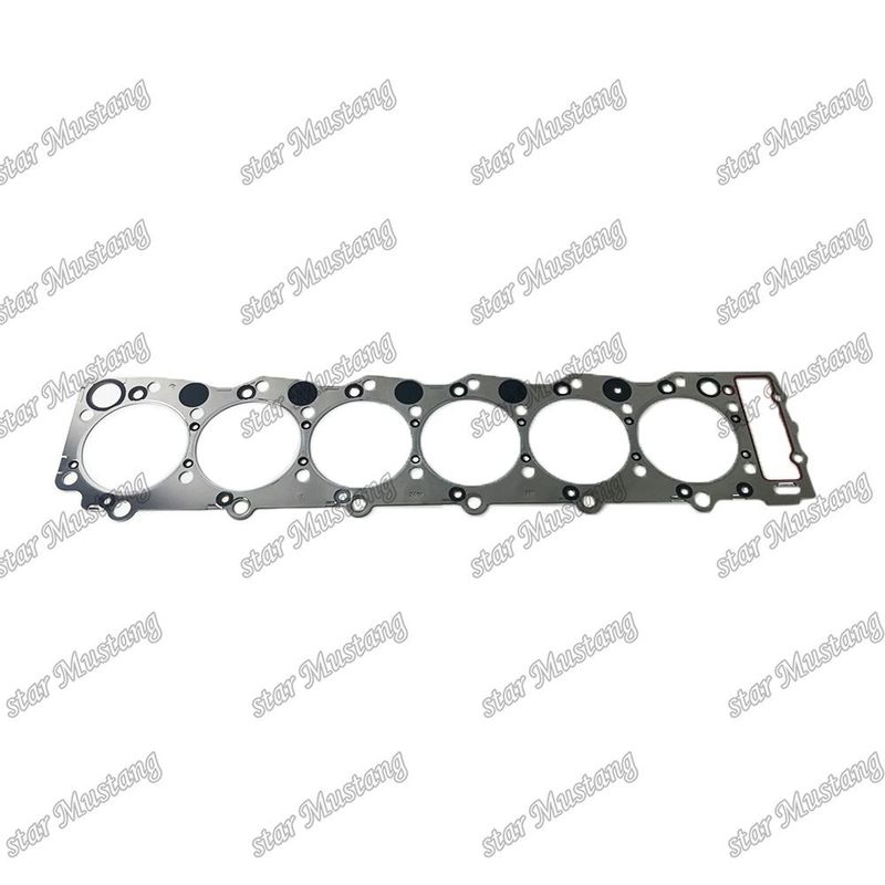 غطاء رأس الاسطوانة 6HH1 المعدن 6207-21-2110 لأجزاء احتياطية محرك ISUZU