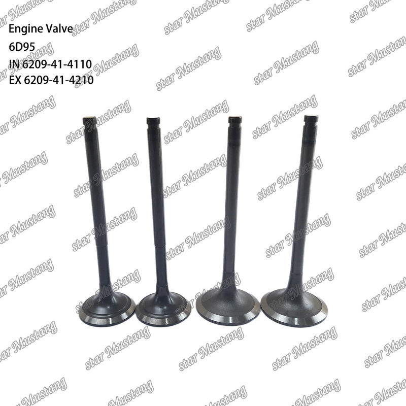 صمام 6D95 IN 6209-41-4110 EX 6209-41-4210 مناسب لقطع غيار محرك كوماتسو