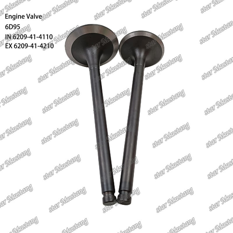 صمام 6D95 IN 6209-41-4110 EX 6209-41-4210 مناسب لقطع غيار محرك كوماتسو