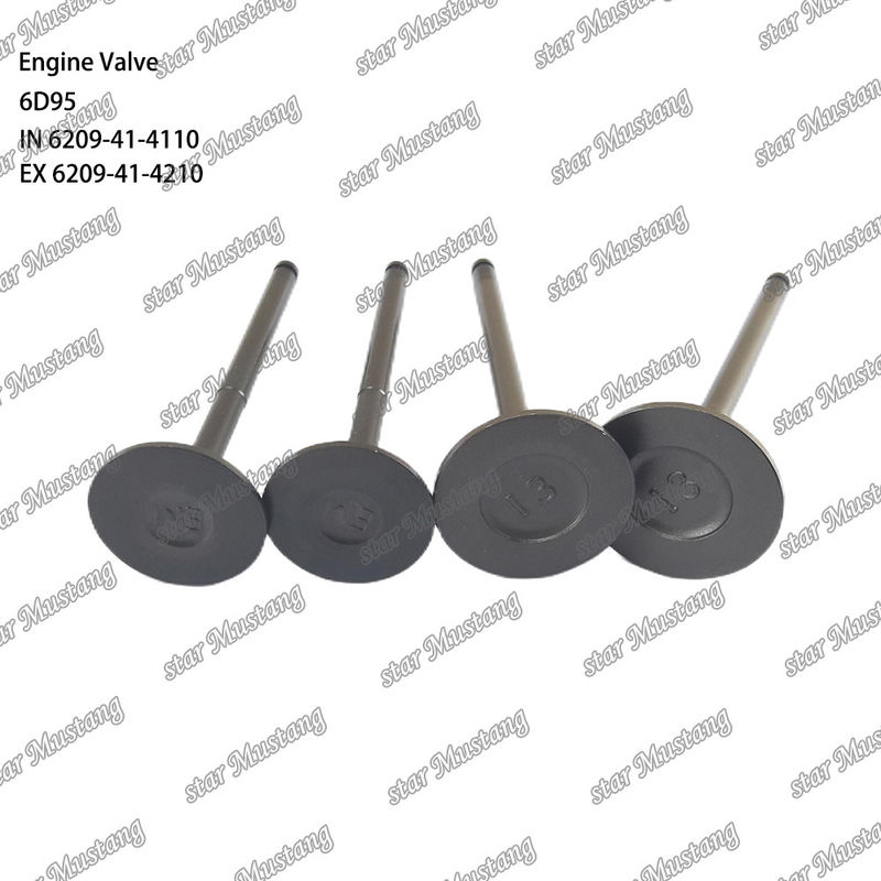 صمام 6D95 IN 6209-41-4110 EX 6209-41-4210 مناسب لقطع غيار محرك كوماتسو