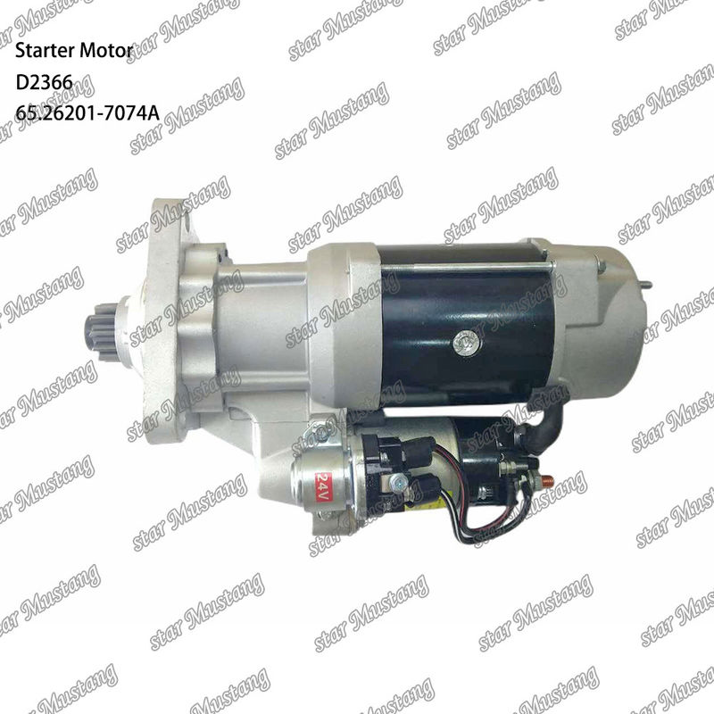 D2366 محرك بدء المحرك 39MT 24V 9.0KW 11T 65.26201-7074A لأجزاء احتياطية محرك دوسان دايوو