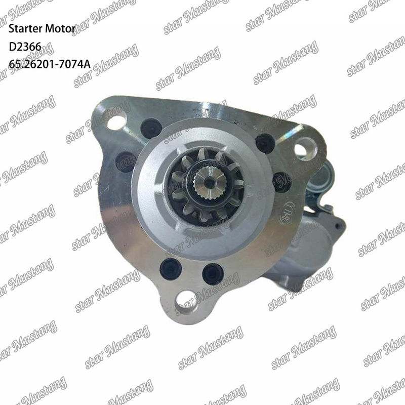 D2366 محرك بدء المحرك 39MT 24V 9.0KW 11T 65.26201-7074A لأجزاء احتياطية محرك دوسان دايوو