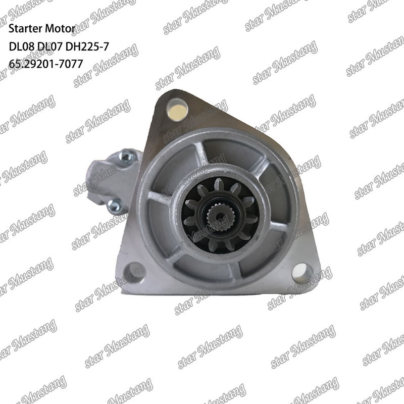 DL08 DL07 DH225-7 محرك بدء المحرك 24V 11T 5.5KW 65.29201-7077 لأجزاء احتياطية محرك دوسان دايوو