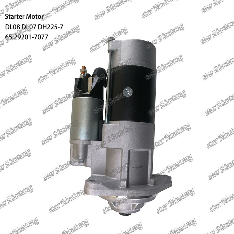 DL08 DL07 DH225-7 محرك بدء المحرك 24V 11T 5.5KW 65.29201-7077 لأجزاء احتياطية محرك دوسان دايوو