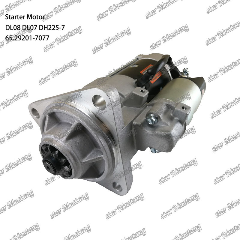 DL08 DL07 DH225-7 محرك بدء المحرك 24V 11T 5.5KW 65.29201-7077 لأجزاء احتياطية محرك دوسان دايوو