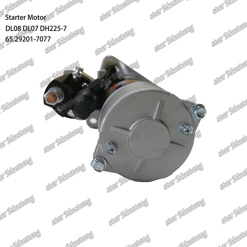 DL08 DL07 DH225-7 محرك بدء المحرك 24V 11T 5.5KW 65.29201-7077 لأجزاء احتياطية محرك دوسان دايوو