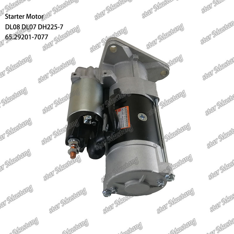 DL08 DL07 DH225-7 محرك بدء المحرك 24V 11T 5.5KW 65.29201-7077 لأجزاء احتياطية محرك دوسان دايوو