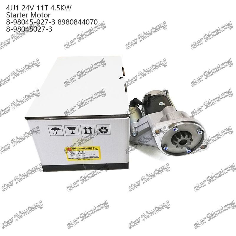 4JJ1 محرك بدء المحرك 24V 11T 4.5KW 8-98045-027-3 8980844070 8-98045027-3 لأجزاء احتياطية محرك ISUZU