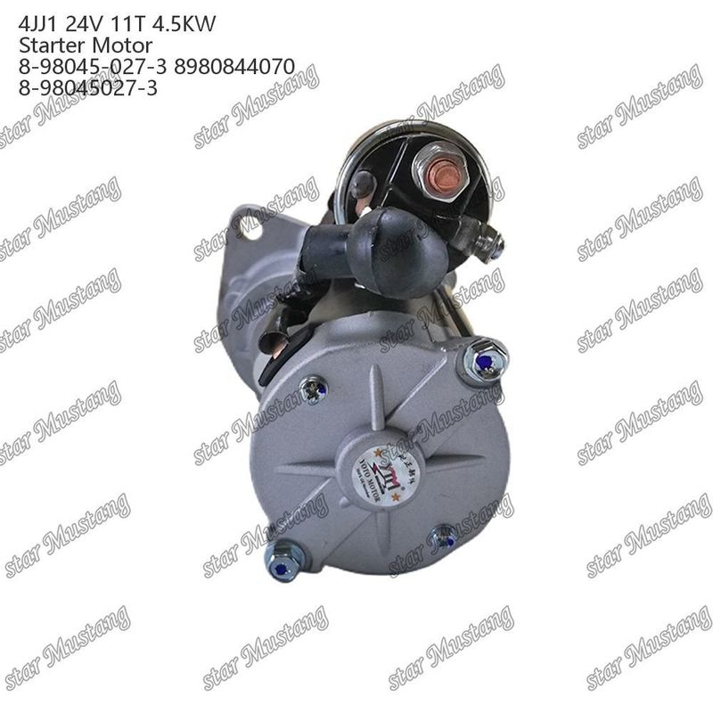 4JJ1 محرك بدء المحرك 24V 11T 4.5KW 8-98045-027-3 8980844070 8-98045027-3 لأجزاء احتياطية محرك ISUZU