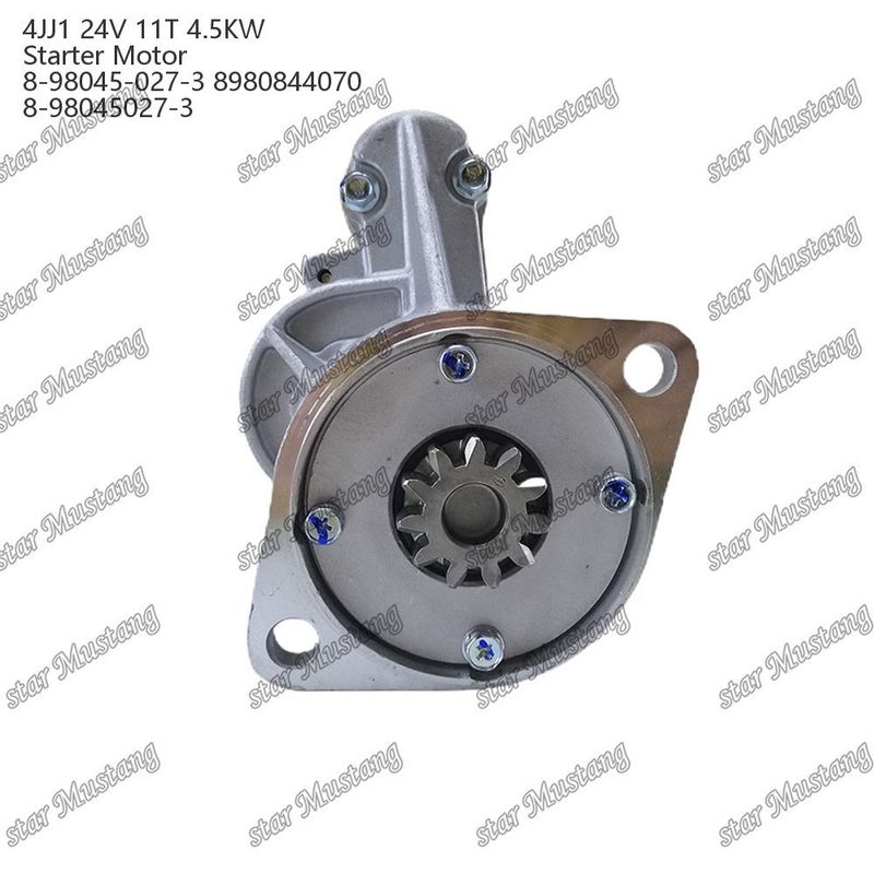 4JJ1 محرك بدء المحرك 24V 11T 4.5KW 8-98045-027-3 8980844070 8-98045027-3 لأجزاء احتياطية محرك ISUZU