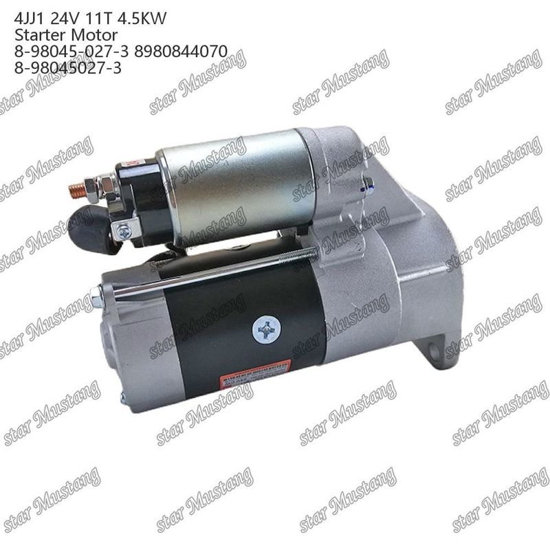 4JJ1 محرك بدء المحرك 24V 11T 4.5KW 8-98045-027-3 8980844070 8-98045027-3 لأجزاء احتياطية محرك ISUZU