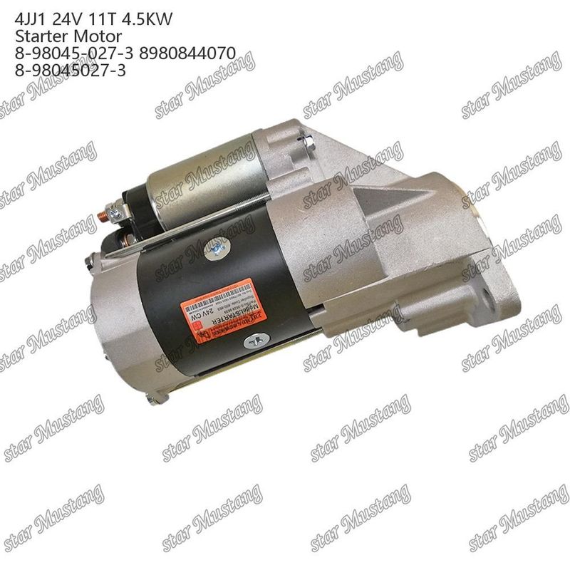 4JJ1 محرك بدء المحرك 24V 11T 4.5KW 8-98045-027-3 8980844070 8-98045027-3 لأجزاء احتياطية محرك ISUZU