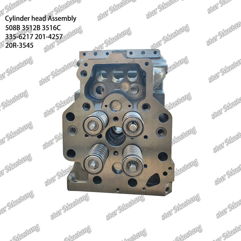تجميع رأس الاسطوانة 508B 3512B 3516C 335-6217 201-4257 20R-3545 لقطع الغيار لمحرك Caterpillar نوع محرك الديزل