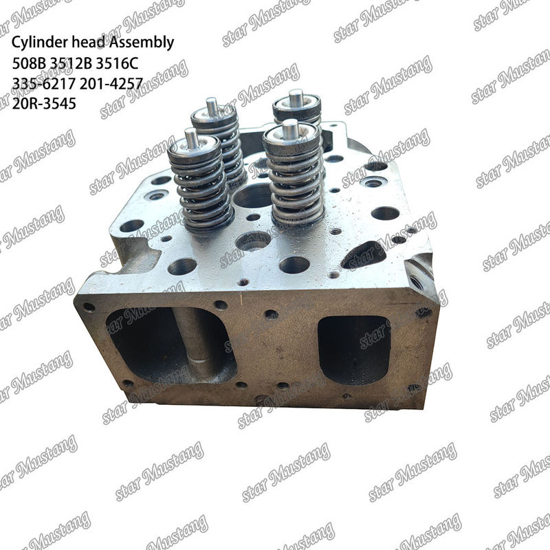 تجميع رأس الاسطوانة 508B 3512B 3516C 335-6217 201-4257 20R-3545 لقطع الغيار لمحرك Caterpillar نوع محرك الديزل