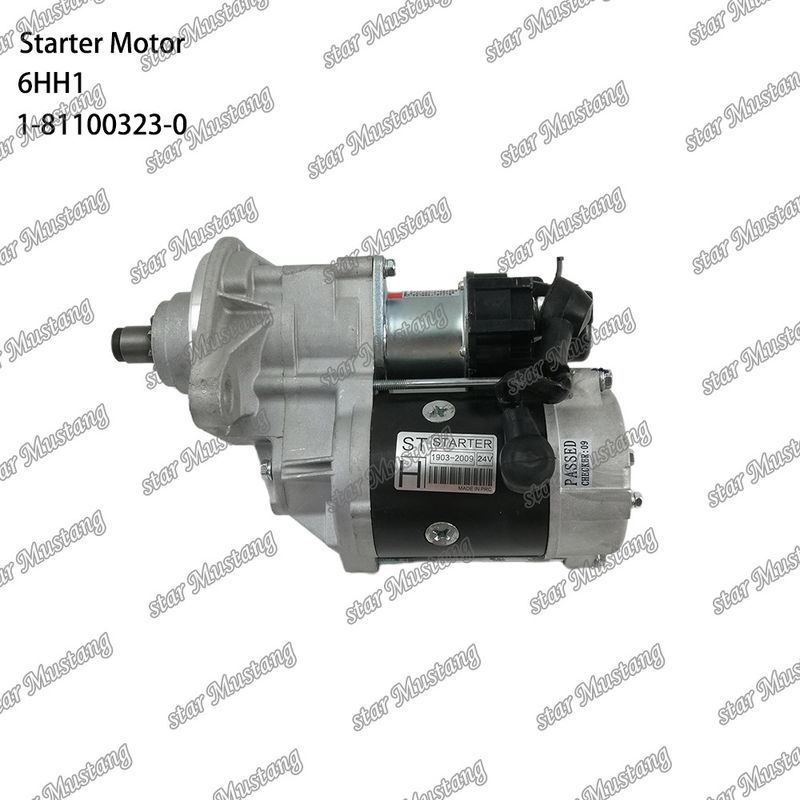 الوضع 6HH1 محرك بدء المحرك 11T 24V 5.0KW 1-81100323-0 1-81100307-0 لأجزاء احتياطية محرك ISUZU