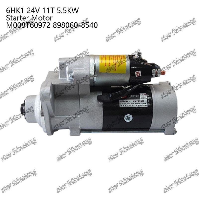6HK1 محرك بدء المحرك 24V 11T 5.5KW M008T60972 898060-8540 لأجزاء احتياطية محرك ISUZU