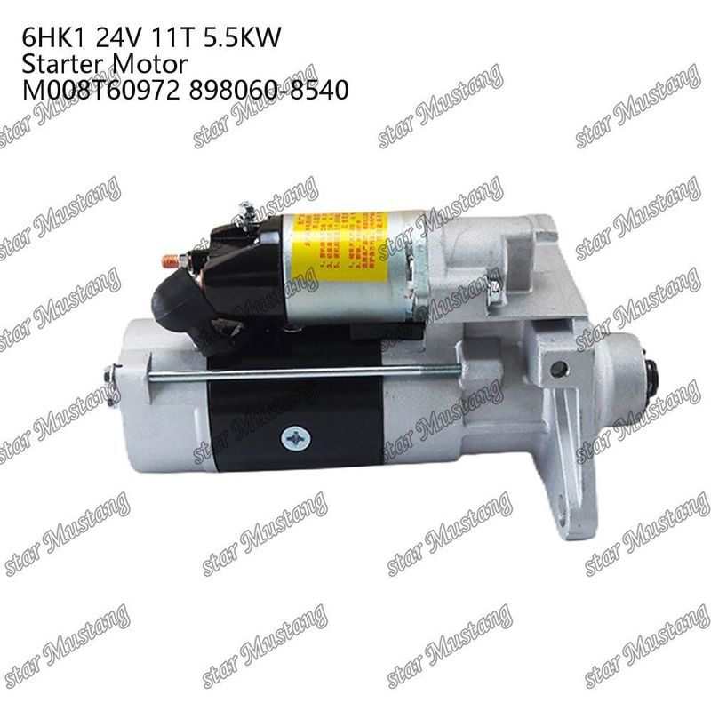 6HK1 محرك بدء المحرك 24V 11T 5.5KW M008T60972 898060-8540 لأجزاء احتياطية محرك ISUZU