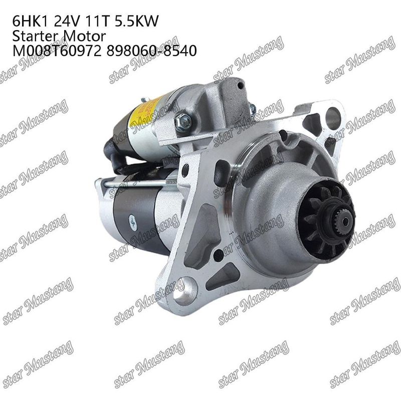 6HK1 محرك بدء المحرك 24V 11T 5.5KW M008T60972 898060-8540 لأجزاء احتياطية محرك ISUZU