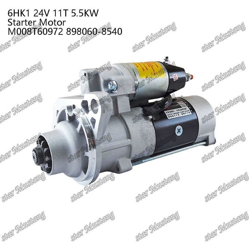 6HK1 محرك بدء المحرك 24V 11T 5.5KW M008T60972 898060-8540 لأجزاء احتياطية محرك ISUZU
