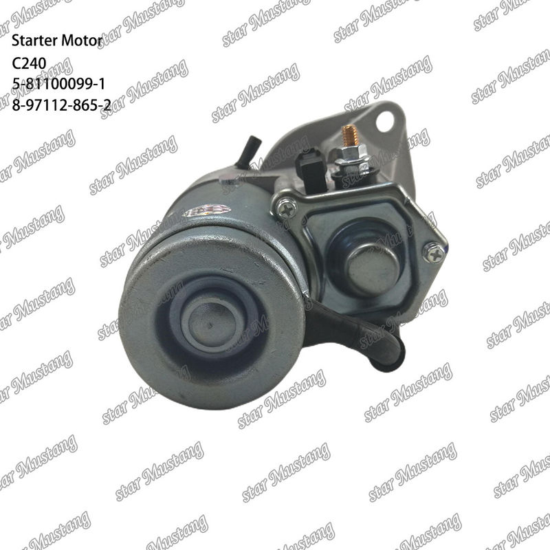 C240 محرك محرك 9T 12V 5-81100099-1 8-97112-865-2 لأجزاء احتياطية محرك ISUZU