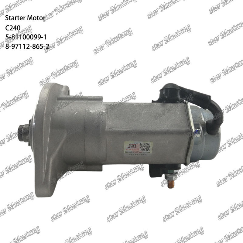 C240 محرك محرك 9T 12V 5-81100099-1 8-97112-865-2 لأجزاء احتياطية محرك ISUZU
