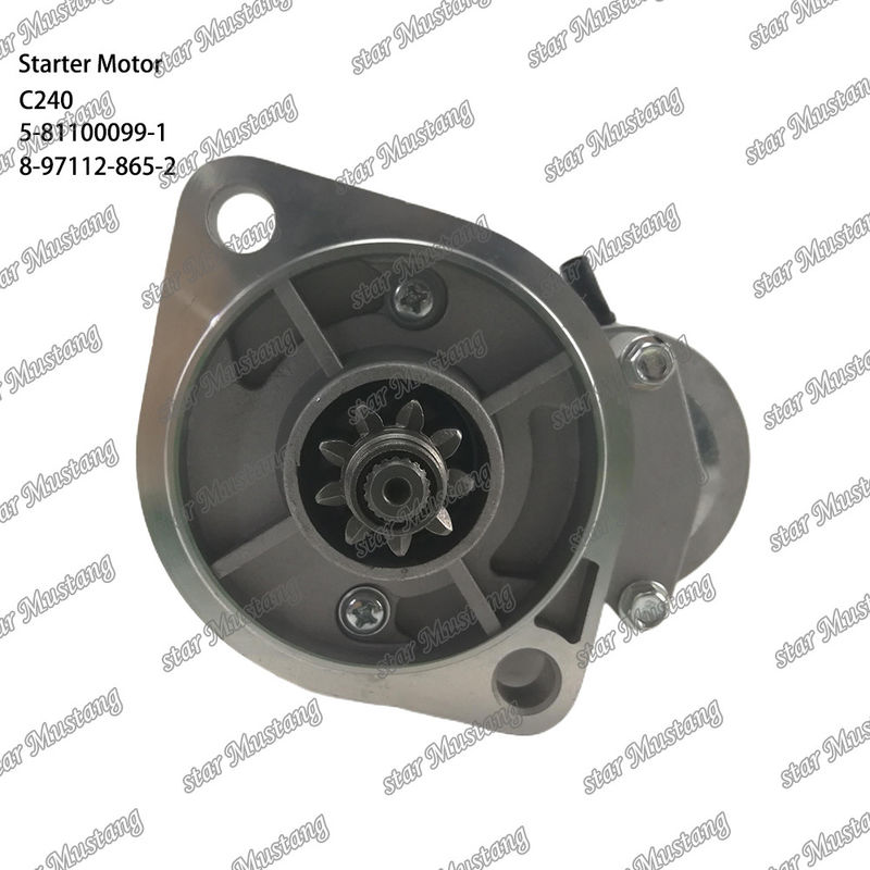 C240 محرك محرك 9T 12V 5-81100099-1 8-97112-865-2 لأجزاء احتياطية محرك ISUZU