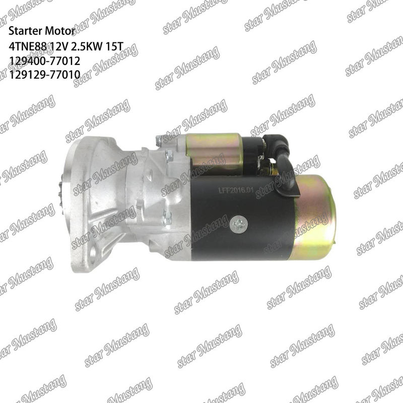 4TNE88 محرك محرك 12V 2.5KW 15T 129400-77012 129129-77010 لأجزاء احتياطية محرك يانمار